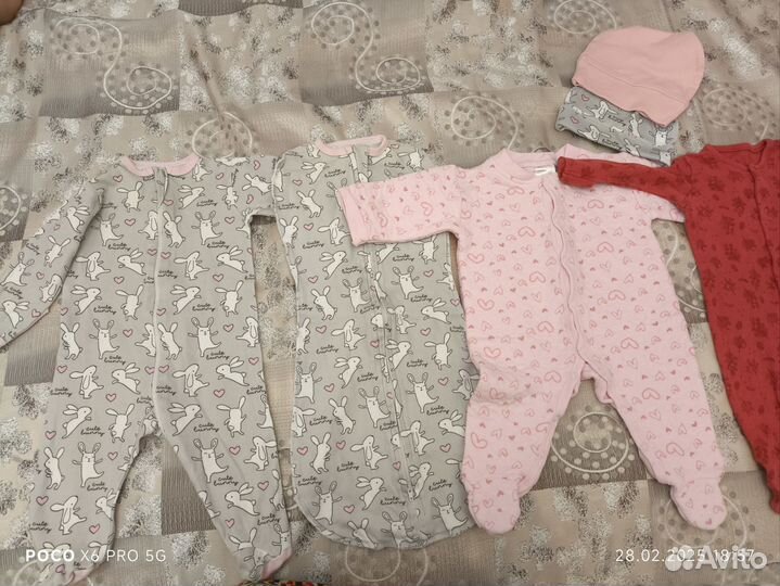 Ползунки для новорожденных 56 62