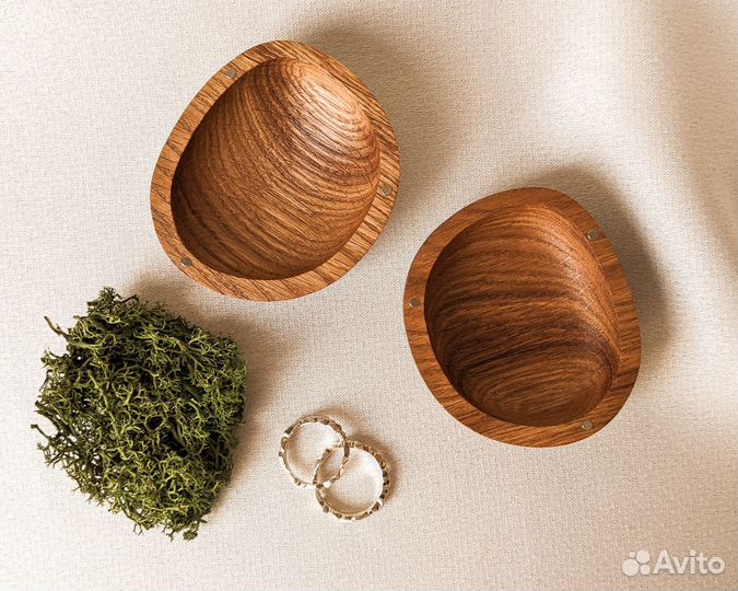 Деревянная коробочка для колец