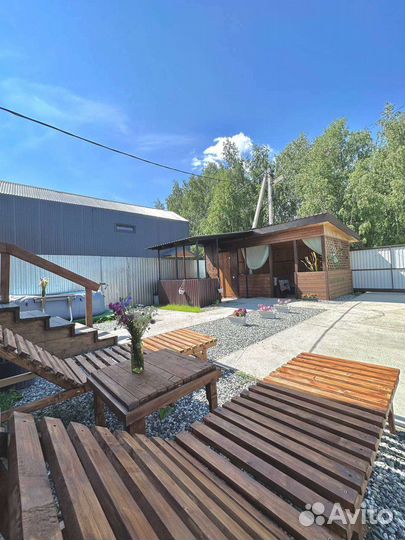 Беседка с мангалом.Семейная баня