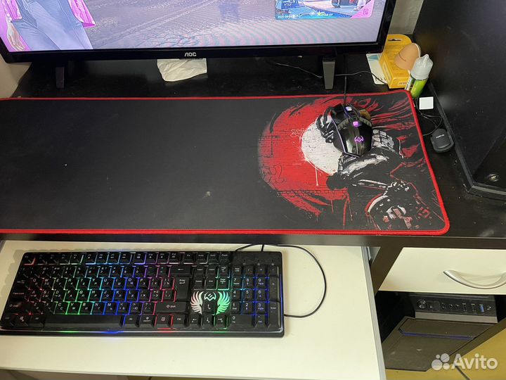 Игровой коврик для мышки и клавиатуры