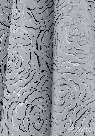 Шторы готовые, жаккард роза