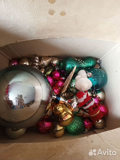 Ёлочные игрушки из стекла СССР