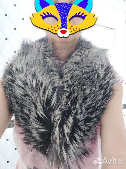 Меховой воротник натуральный мех
