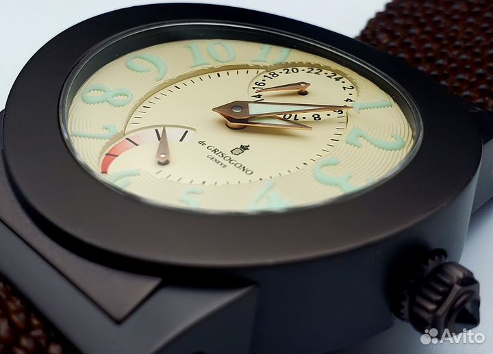 DeGrisogono Tondo Unisex Watch in 18kt Black Gold