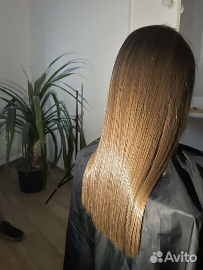 Здоровье волос Кератиновое выпрямление Ботокс