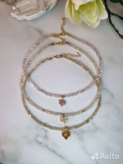 Колье чокер хрустальный