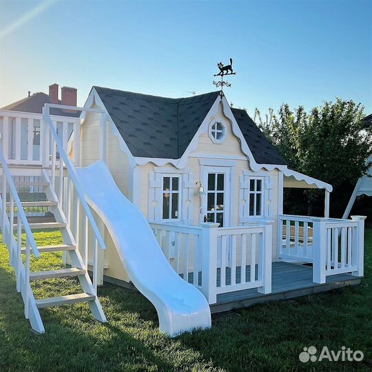 Уличные Детские игровые домики, площадки на дачу