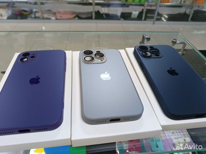 Стеклянные чехлы для iPhone MagSafe