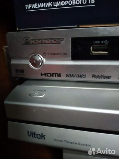 Дивиди плеер 2 штцки pioneer и vitek с акустикой