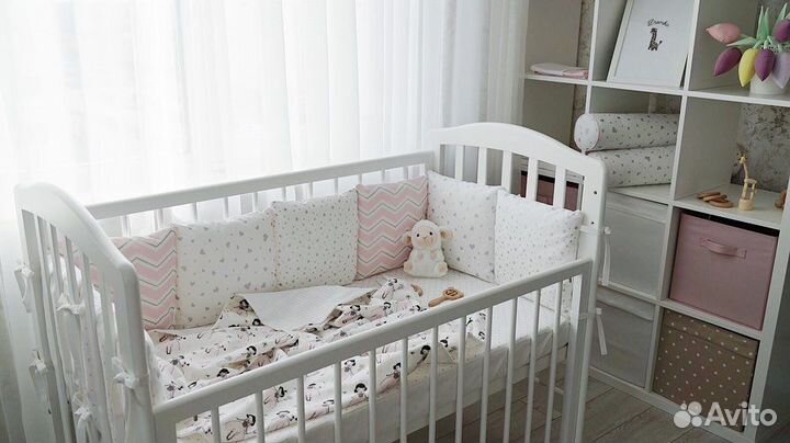 Бортики в детскую кроватку новые