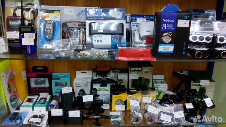 Держатели магнитные, на липучке, на присоске в авт