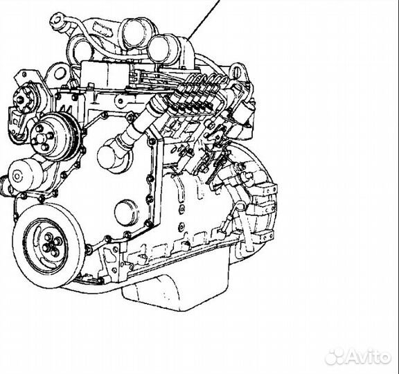 Двигатель в сборе на Komatsu PC210 (LC) -10M0