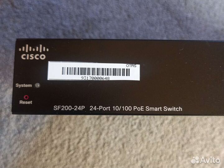 Управляемый коммутатор cisco SF200-24P