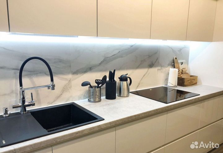 Угловая кухня с мдф фасадами