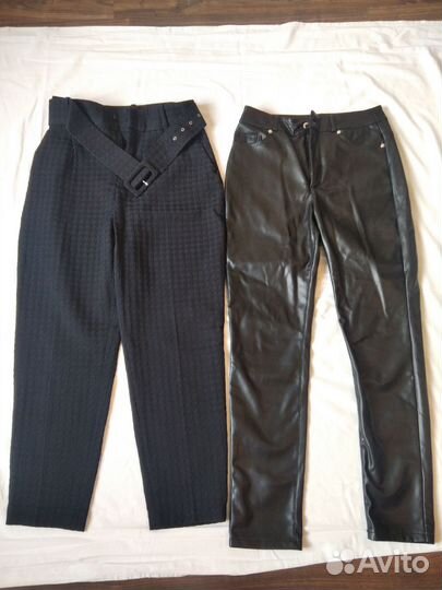 Кожаные брюки женские zara