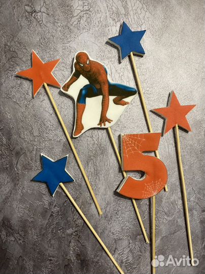 Топперы на торт из сахарной бумаги