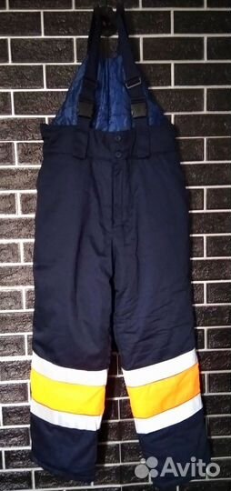 Штаны, зимние, сигнальные 