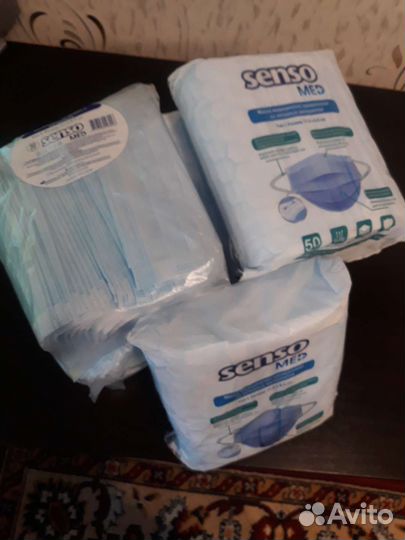 Маска медецинская одноразовая