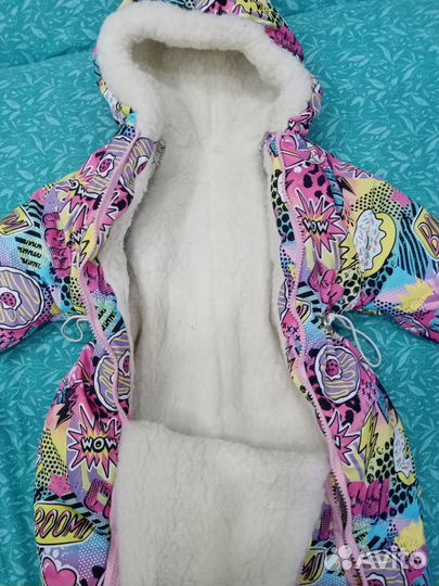 Зимний комбинезон для девочки 68 74