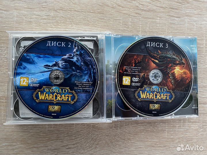 WoW и 3 дополнения на дисках