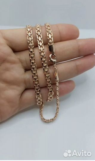 Золотая цепь мед сплав высшего качества