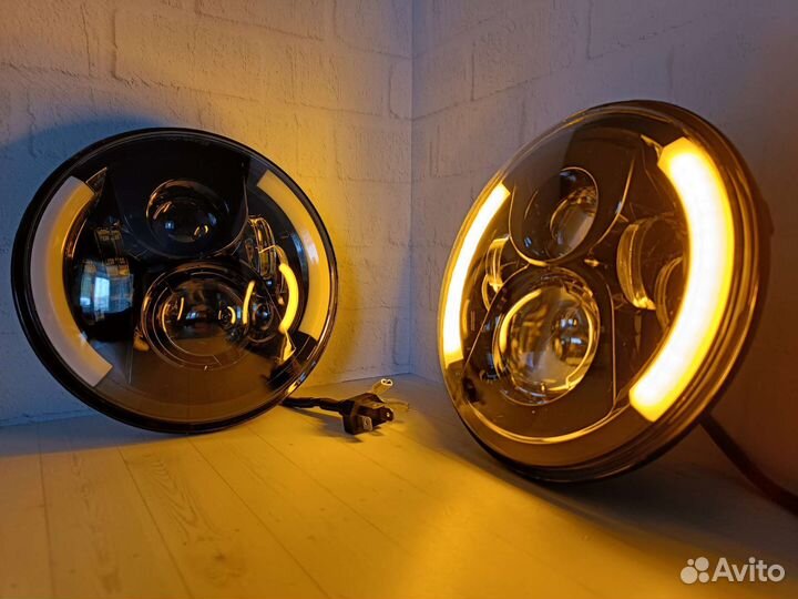 Светодиодные LED фары на Ниву 2шт