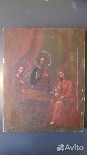 Икона старинная Рождество Пресвятой Богородицы