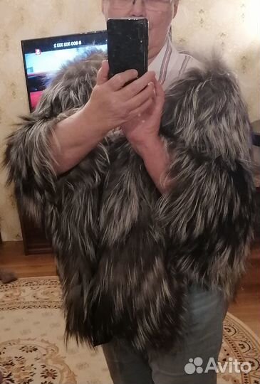 Палантин (шаль) из чернобурки