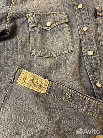 Джинсовая рубашка levis женская