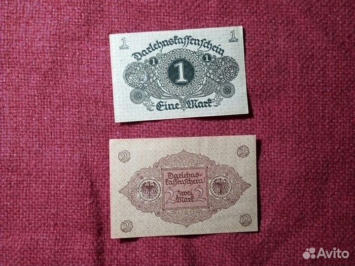 Банкноты Германии1/ 2 марки 1920 год «пресс»