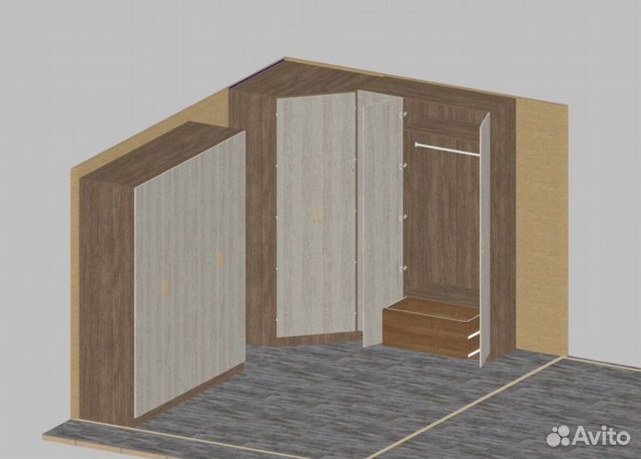 Расчёт деталировки мебели по эскизам заказчика