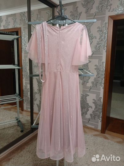 Вечернее платье 42 44 розовое
