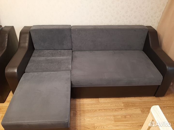 Диван и кресло бу