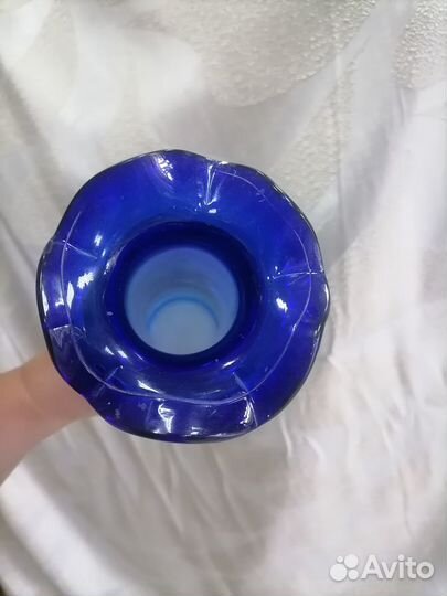 Вазочка кобальт