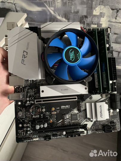 Комплект i5 10400F + B460 + 16GB RAM