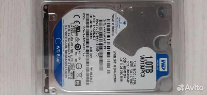1 TB Жесткий диск WD blue 10jpvx
