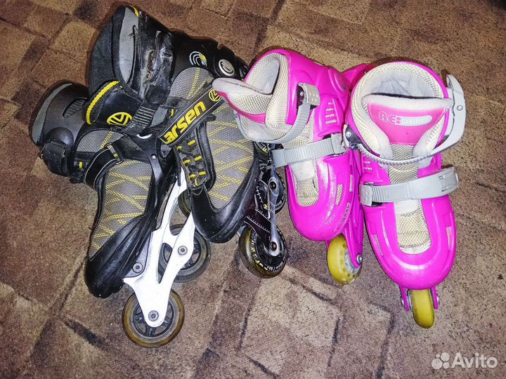 Роликовые коньки.37р. и 30-33р