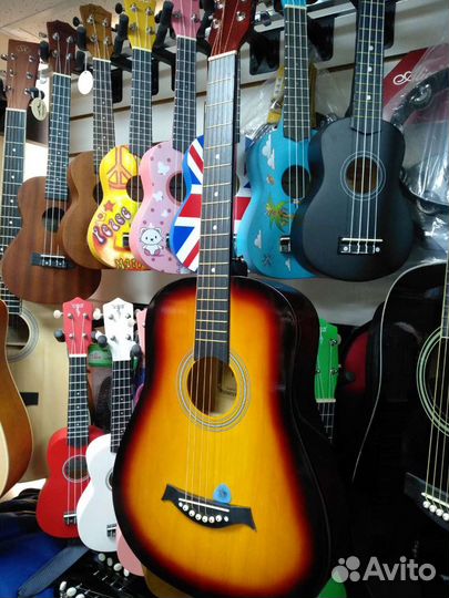 Гитара + медиатор, новая