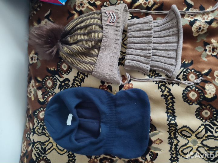 Шапка шлем и зимняя на мальчика