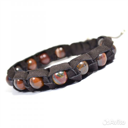 Шамбала браслет из замши с джеспилитом