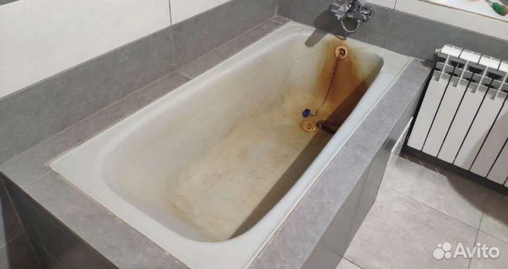 Реставрация ванн жидкий мрамор, наливной акрил