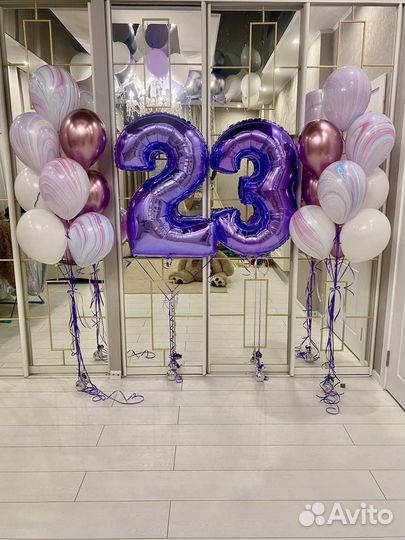 Шарики, шары гелиевые на день рождение, выписку
