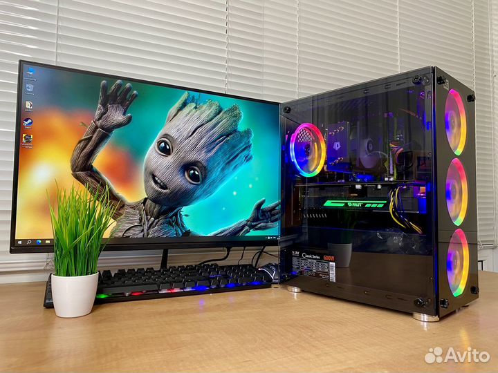 Игровой компьютер 20 ядер 32GB GTX 1070 Gaming