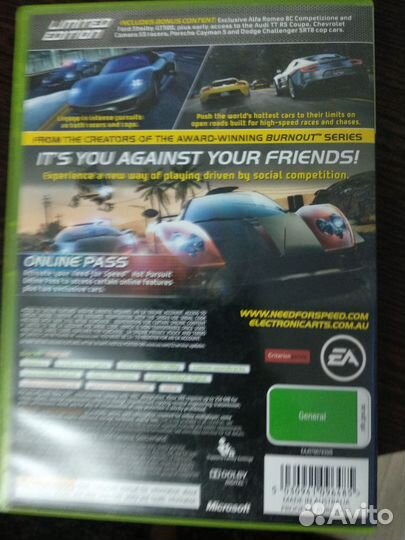 Диски на xbox 360 лицензия NFS