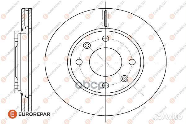 Диски тормозные, комплект 1618864480 eurorepar