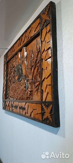 Картина резьба по дереву