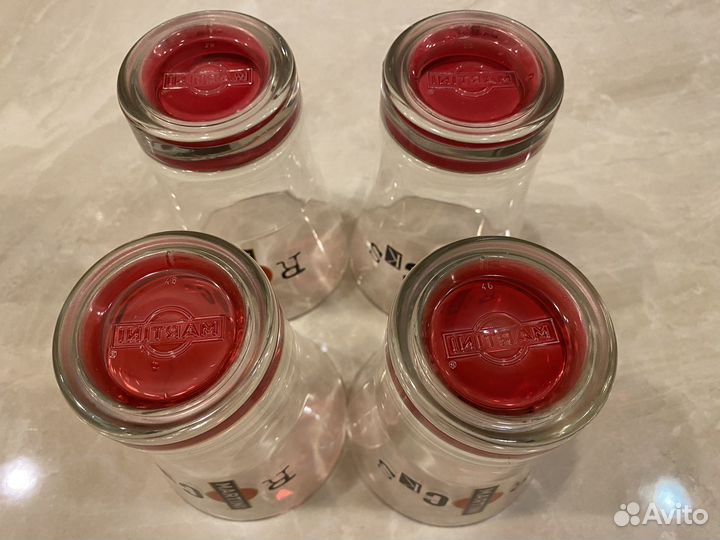 Набор бокалов (стаканов) Martini, 4 штуки