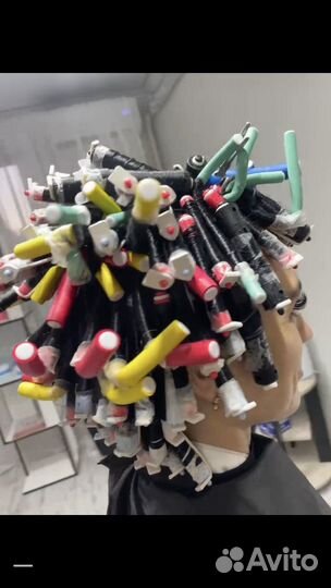 Био завивка волос модель Химия локоны парикмахер