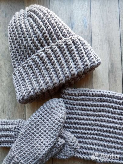 Шапка, снуд, варежки