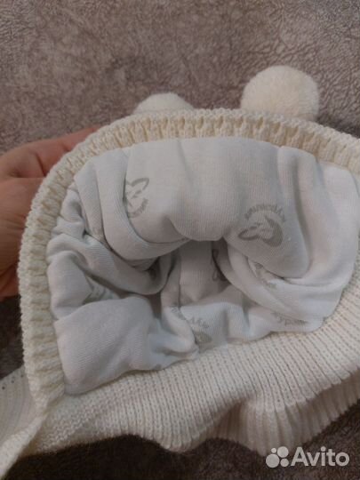 Шапка зимняя для новорожденных